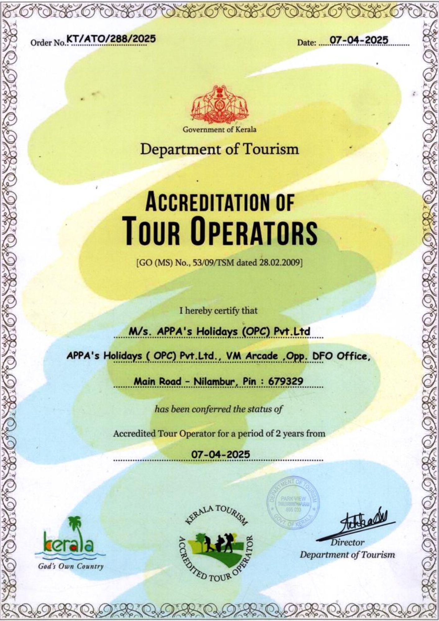 Kerala Tourism Accreditation
